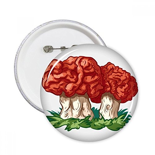 Cadeau mignon champignon rouge pins badge rond DIYthinker pour offrir une touche déco unique