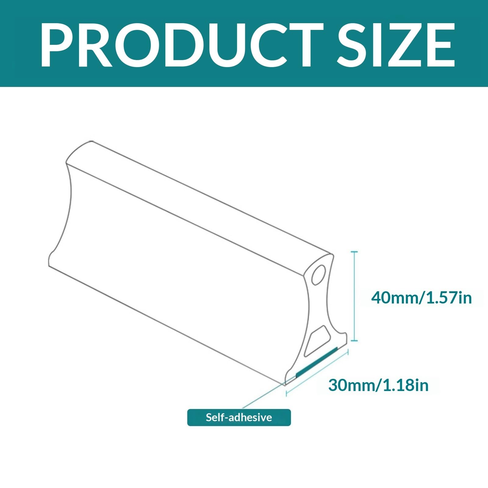 Joint de paroi de douche autocollant en silicone pour receveur de douche 60-400 cm pour sceller les douches, baignoires - Imperméable, résistant à la moisissure et facile à installer (noir