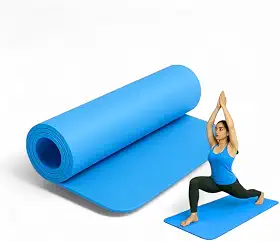Tapete de Yoga Dupla Camada EVA 6mm Antiderrapante Pilates Fitness Ginástica