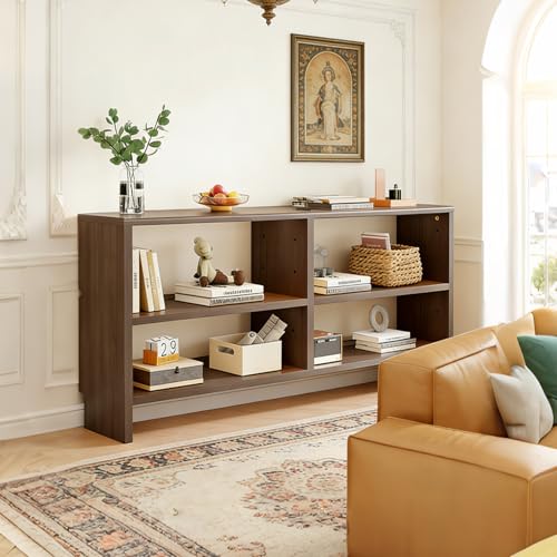 Moubhjd Étagère arrière de Chevet de canapé en Bois Massif Mince,Table Console de Salon Vintage...