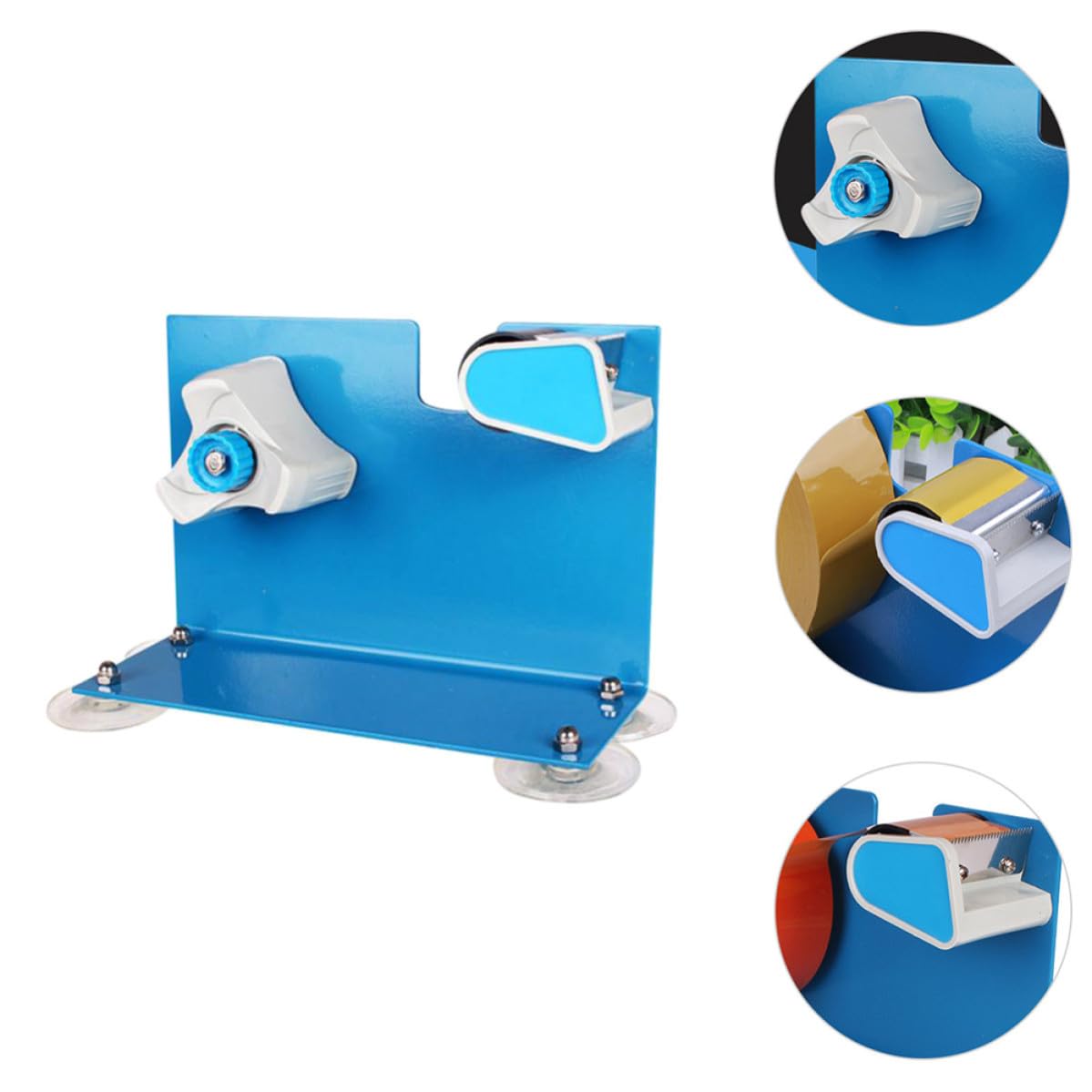 Generico Dispenser Manuale per Nastro Adesivo da Tavolo in Ferro e Plastico Design Creativo, Efficiente per Imballaggio e Uso Domestico, Taglierina Nastro Pratica e Resistente