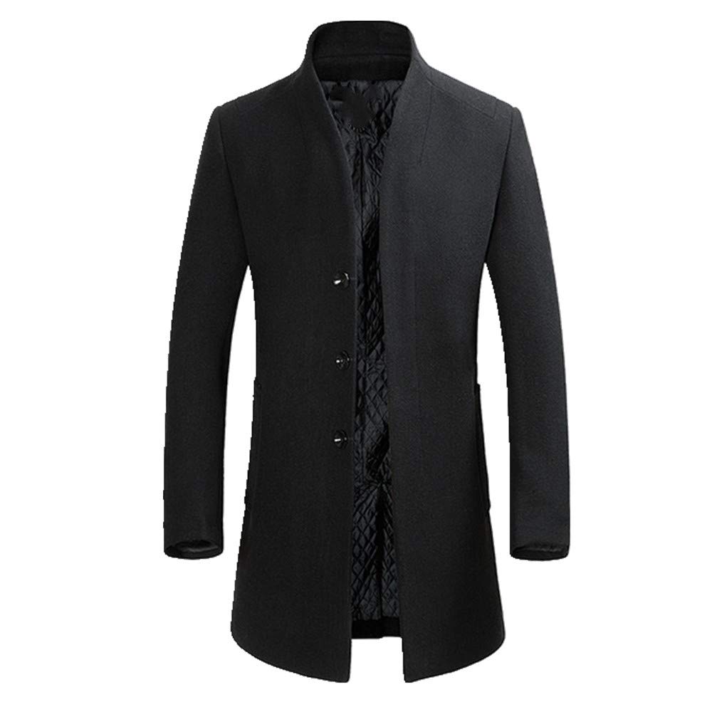 Męskie płaszcze męskie długie sekcja slim fit trencz topy zimowy męski płaszcz