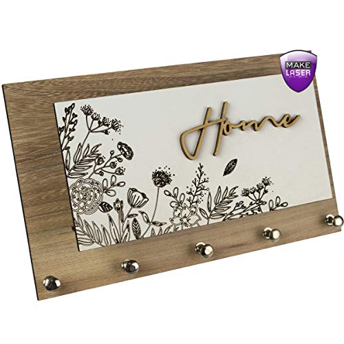 Porta Chaves e Cartas Home Floral Organizador Luxo