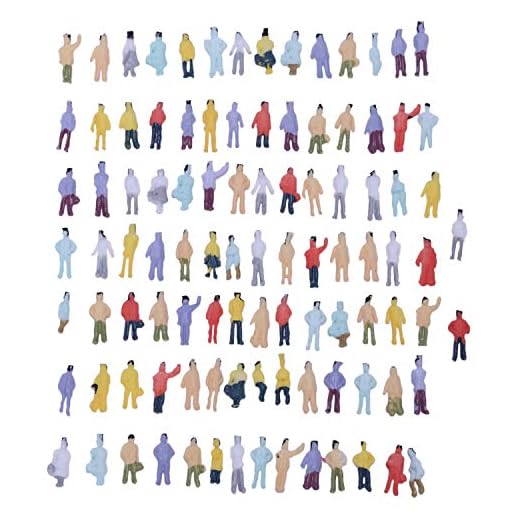 Dyspnea 100pzs Pintado Tren Personas Figuras Escala N (1 a 150)