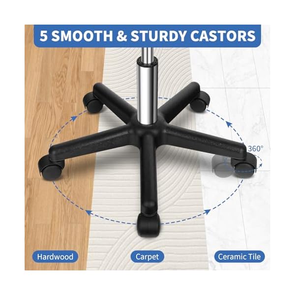 Rolling-Stool-with-Wheels-400lbs-Weight-Capacity-Larger-Cushion-Heavy-Duty-Adjustable-Stool-Chair-for-Tatoo-Massage-Office-Salon-Spa-Lab-Drafting-Nail-Teach-360-Swivel-Thicker-Cushion-Rolling-Stool Rolling-Stool-with-Wheels-400lbs-Weight-Capacity-Larger-Cushion-Heavy-Duty-Adjustable-Stool-Chair-for-Tatoo-Massage-Office-Salon-Spa-Lab-Drafting-Nail-Teach-360-Swivel-Thicker-Cushion-Rolling-Stool