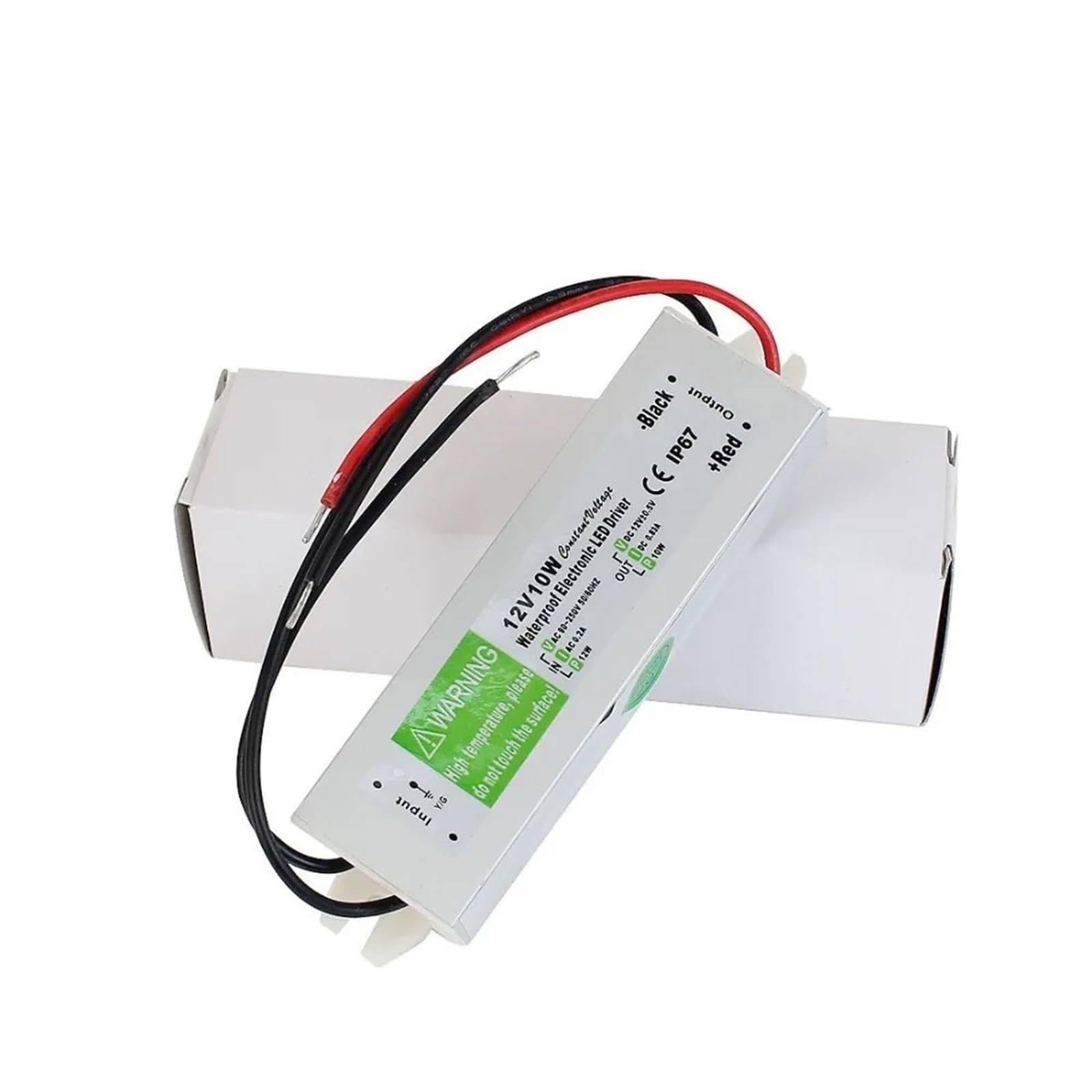 10W AC a DC 12V impermeable IP67 controlador electrónico adaptador de fuente de alimentación al aire libre, luz subacuática/transformador de potencia de tira LED