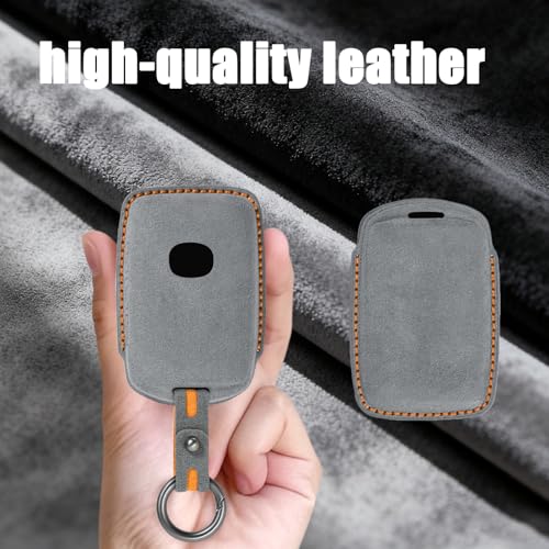 Coque de clé Mazda 3 6 CX-30 suède gris 3 boutons précis