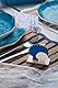 3er Set Tischkarten Meer Holz Eisen Coastal Ocean