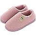 Bumplebee Damen Herren Warme Hausschuhe Winter Einfarbig Baumwolle Warm Gefüttert Pantoffel Indoor Haus rutschfeste Slippers Freizeit Indoor Filzschuhe