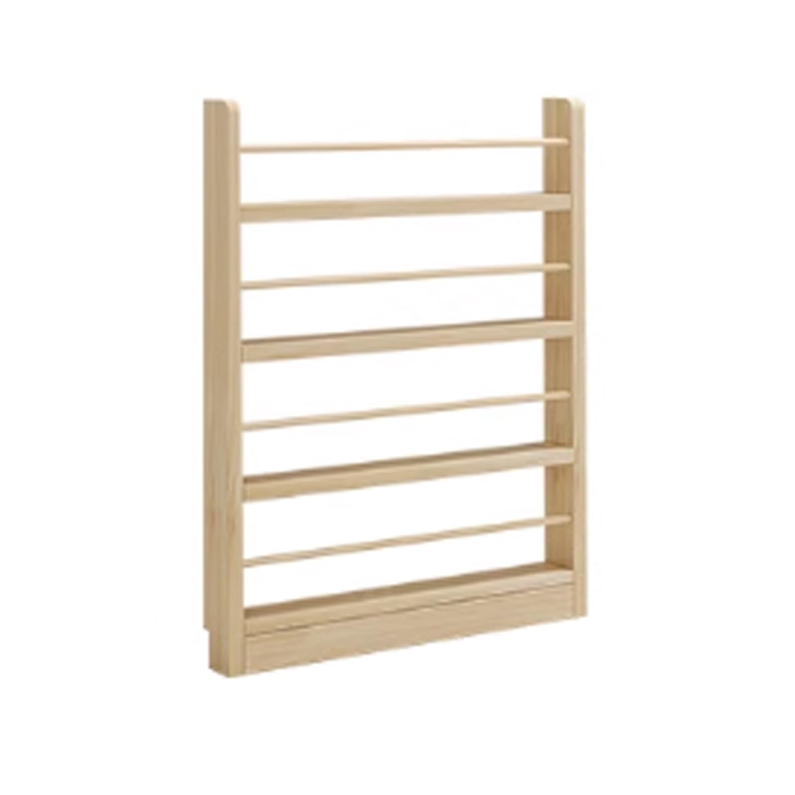 Estantería de pared para libros con diseño estrecho flotante que maximiza el espacio del hogar