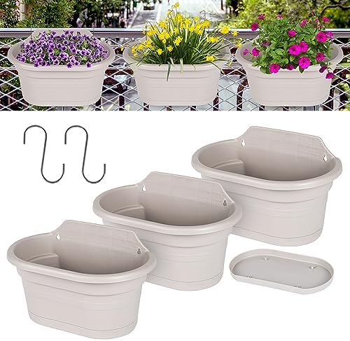 Wand-Blumentopf Halbrund - Selbstbewässernder Hängekübel Im Rattan-Look 21x16.5cm