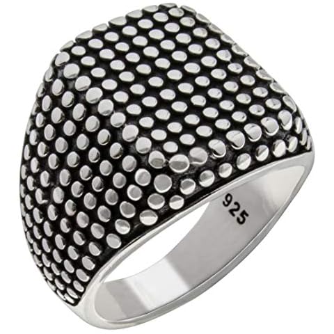 Solid 925 Sterling Silver Heavy Luxury Turkish Men's Ring (8) Cover