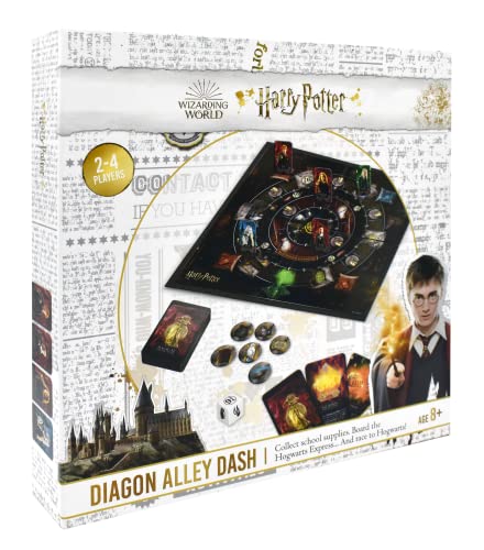 Cartamundi Harry Potter Diagon Alley Dash Board Game Calling All Harry Potter Super-Fans! For 2 to 6 Players Great Gift For Kids Aged 8+