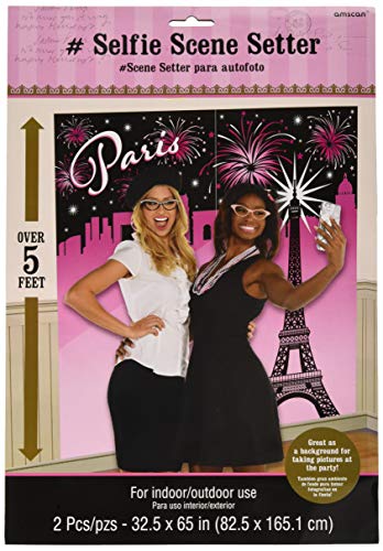 Kit de decoración de pared Un día en París de Amscan 670612 para ambientar fiestas