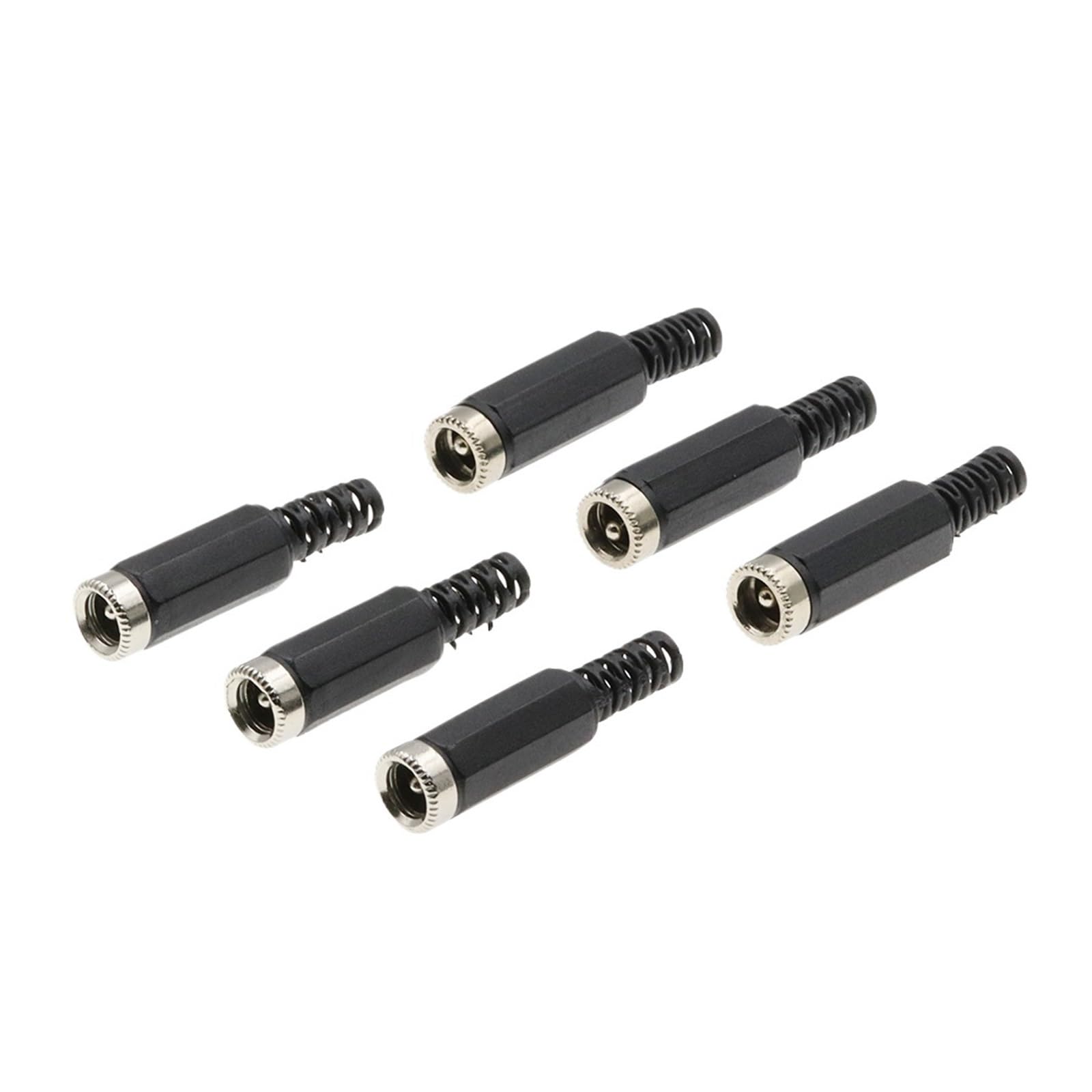 TSIOHKBS 10PCS Female DC Power Jack Plugs Socket Adapter Connector 2.1/2.5mm x 5.5mm for Socket Repairs Tool 5.5 * 2.1mm 5.5 * 2.5mm (5.5x2.5mm)