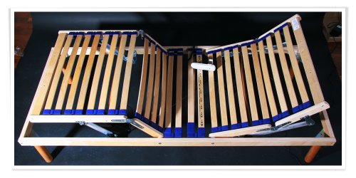 AILIME SRL Red motorizado einei Media 120u00a0x 190u00a0Ajustable somier Haya ortopédico