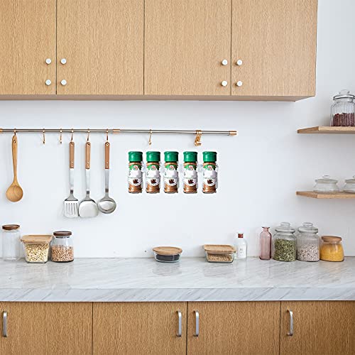 Bosoirsou 40 Spice Gripper Clips, 8 Strips Spice Racks Hold 40 Plastic Heavy Jars Bottles For Cabinet Door #TOP4