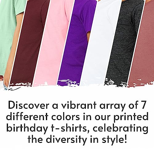 Birthday Girl with Heart Shirts 2 to 16 Years Old Cute Teen Girls Soft Cotton Top Tees4