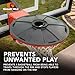 Goalrilla Basketball Goal Rim Blocker Protects Your Hoop with a Lock Out System, Black