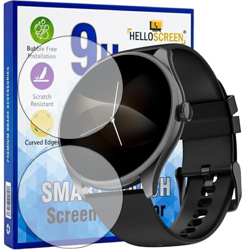 Image of 2 Pack | Screen Protector Guard for Noise Twist 2 | 1.43 inch | Smartwatch - Flexible & Ultrathin TPU Film, 9H Scratch Resistant, Bubble Free - Not a Tempered Glass