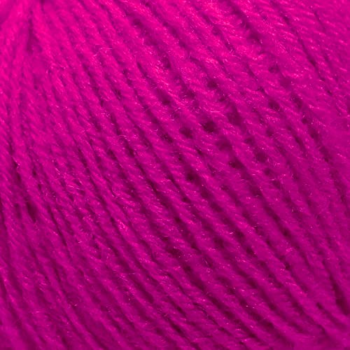 Image of 100% Acrylic Wool Light Magenta (10 pc) Baby Wool Wool Ball Hand Knitting Wool /Art Craft Soft Fingering Crochet Hook Yarn, Needle Knitting Yarn Threa M NSE