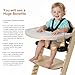 Cowiewie New Upgrade 3-in-1 Convertible Wooden High Chair for Babies & Toddlers 10 Levels Adjustable 2-Tray & 2 Waterproof Cozy Cushions Black