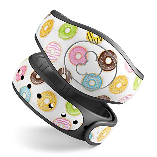 Design Skinz Yummy Colored Donuts Premium Vinyl Decal Wrap Cover for The Disney MagicBand 2 (Fits MagicBand 2 for Disney Parks)