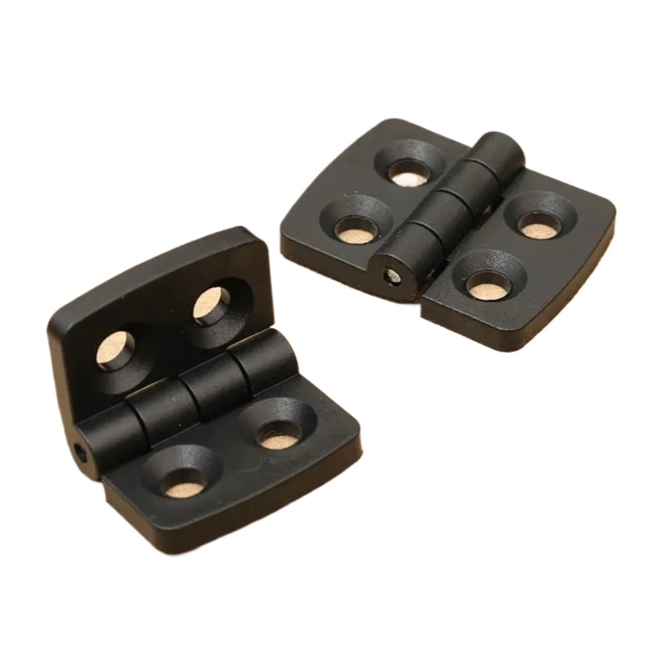 Wonjoxel One Color Stainless Steel Folding Hinge 28Pcs Plastic Hinge Electrical Cabinet Black Nylon Door Self Closing Hardware Secure Fastener Parts Kit Smoothly Rotating