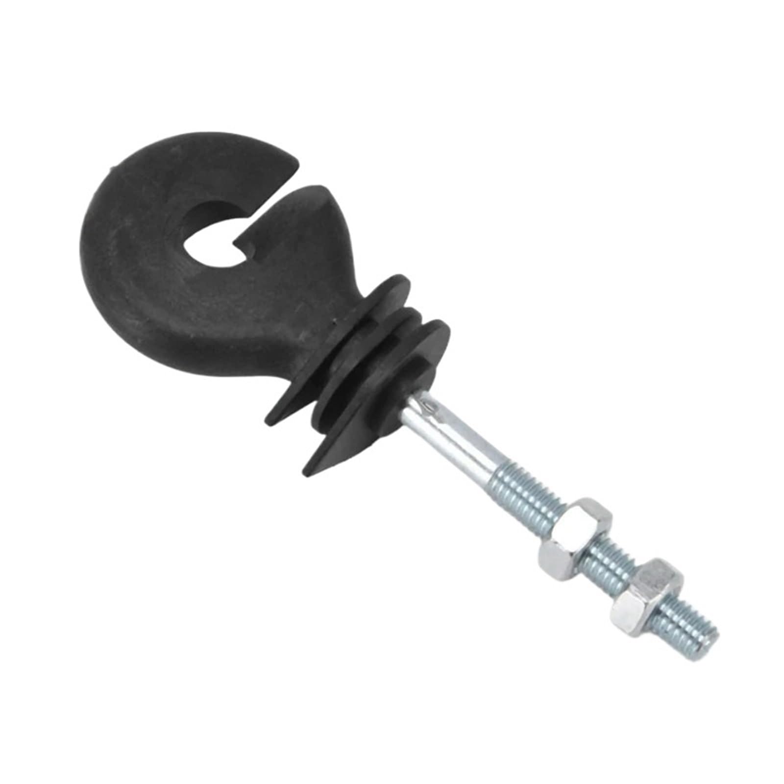 Anillo Aislador Aisladores Aislador de cerca eléctrica, tuerca plana, aislamiento roscado, 50 Uds