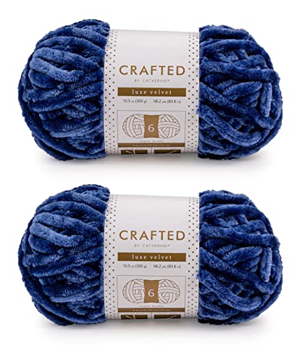 Crafted By Catherine Luxe Velvet Solid Yarn - 2...