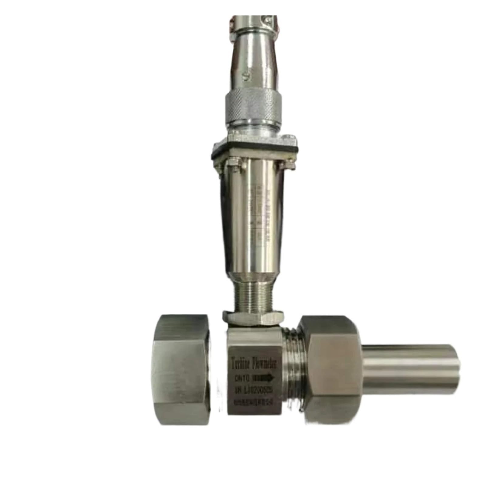 LEOTNNDQ 40Mpa Turbine Flowmeter Sensor Pulse Signal Liquid Hydraulic(DN25 SS304)