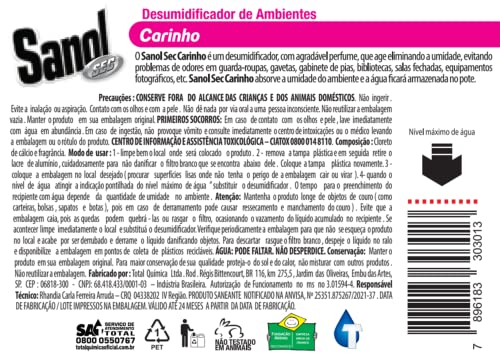 Sanol, Evita Mofo Absorventes de Umidade (desumidificador), Sec Baby, , 100 g, Rosa