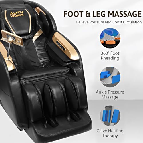 Image of Q5 Massage Chair for Stress Relief | 7D Massage Technology, Advanced SL Track, Wireless Phone Charging | Zero Gravity Positioning, Bluetooth Speaker, Voice Control & AI Body Scan