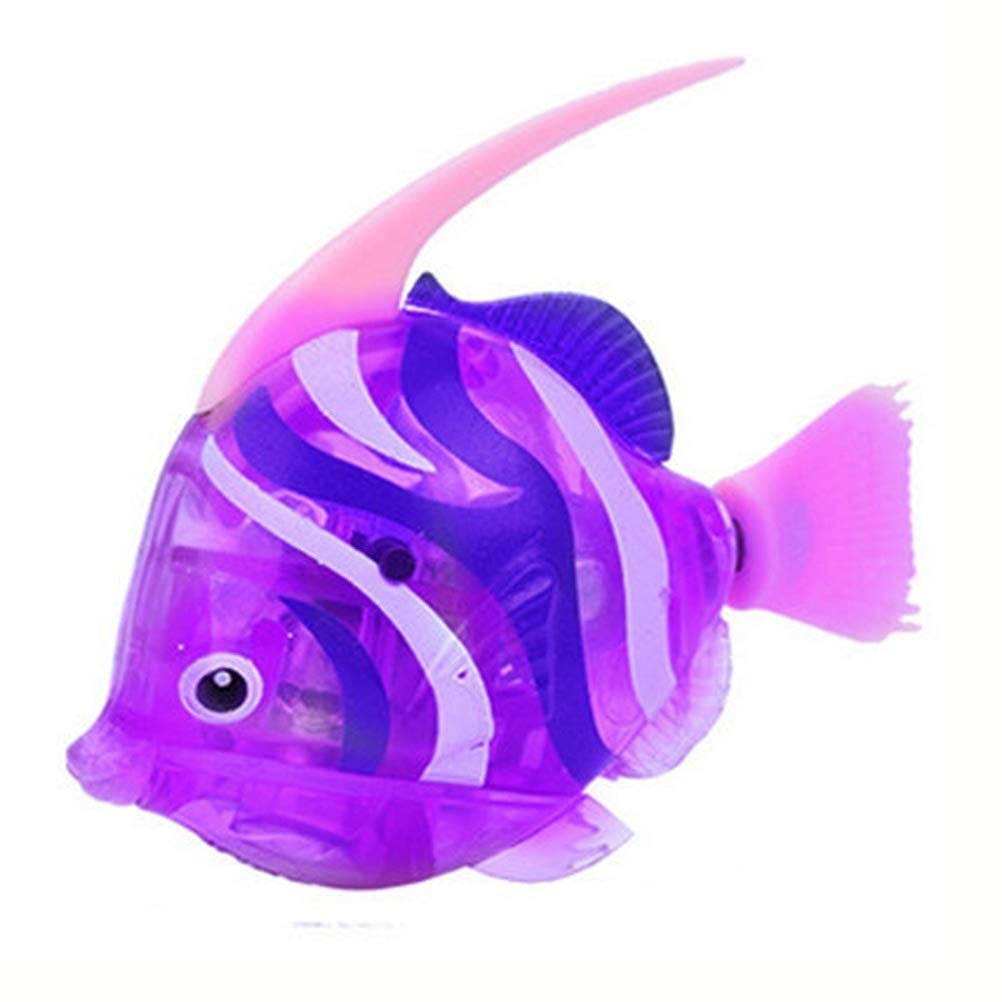 IwinnaRobo Fish, 1Pcs Swimming Robot Alive Fish Water Activated Aquarium Fake Fish Magical Electric Toy for Kids Cat Pets or Home Tank Decoration