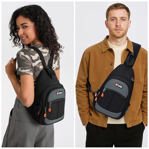 Cross Body Bag Sling Bags for Women Water Resistant Backpack Lightweight Shoulder Chest Daypack for Men Women Hiking Travel3