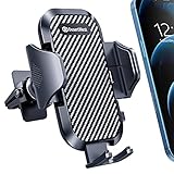 DesertWest Car Phone Mount, Air Vent Phone Holder Easy One Touch Strongest Compatible with iPhone 11 Max Pro X XS Max XR 8 7 6+, Samsung Galaxy S10 S10+ S10e S9 S8 S7 and More