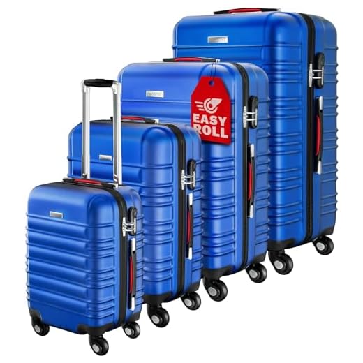 Monzana Juego de 4 Maletas rígidas Equipaje de Viaje Set de valijas de 34L 55L 84L 120L con Ruedas