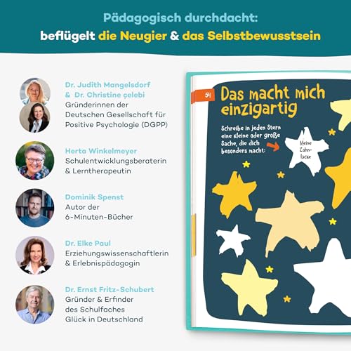 6-Minuten Gefühlstagebuch Kinder 6-12 Jahre - Gefühle verstehen, Selbstbewusstsein & Achtsamkeit aufbauen - Tagebuch Mädchen & Jungs - Gefühle Buch