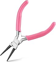 Vista 8 de Alicates de punta plana de 7.5 pulgadas de largo, mandíbula dentada, alicates de punta de pato, suministros para fabricación de joyas, pesca