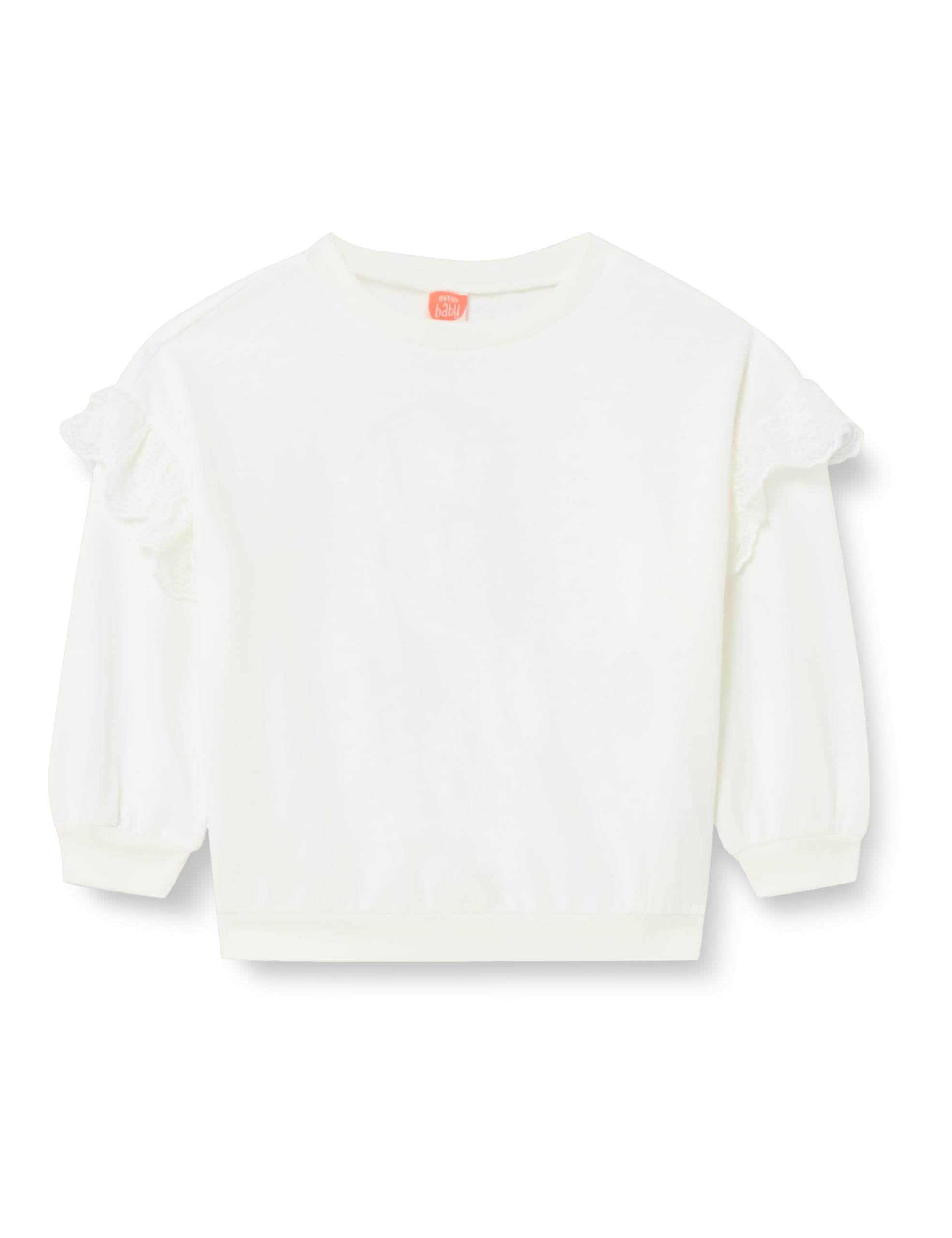 Maillot de survêtement filles écru en coton doux à volants Koton Basic - 5