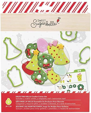 Sweet Sugarbelle COOKIE CUTTER SET DECK HALLS, Green