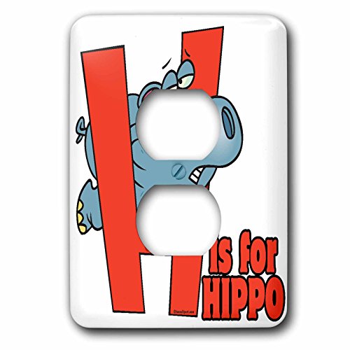 Hippo Alphabet décorer prise de courant murale chambre bébé