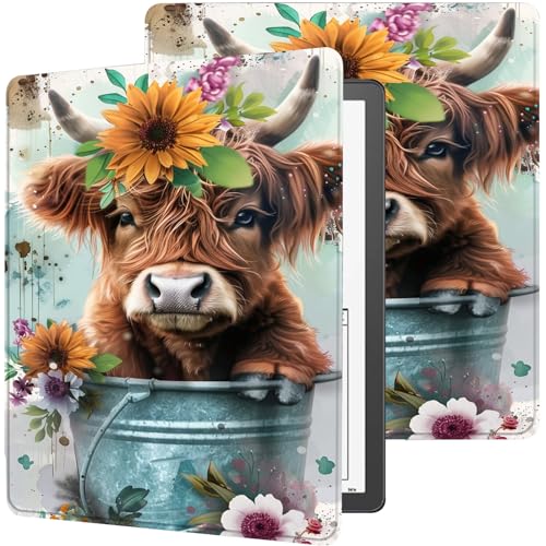 PU Leather Kindle Scribe 1st Gen Stand Cover, Auto Sleep/Wake Smart Cover for 10.2' Kindle Scribe