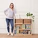 ECR4Kids Classic Bookcase, 36in, Adjustable Shelves, Natural
