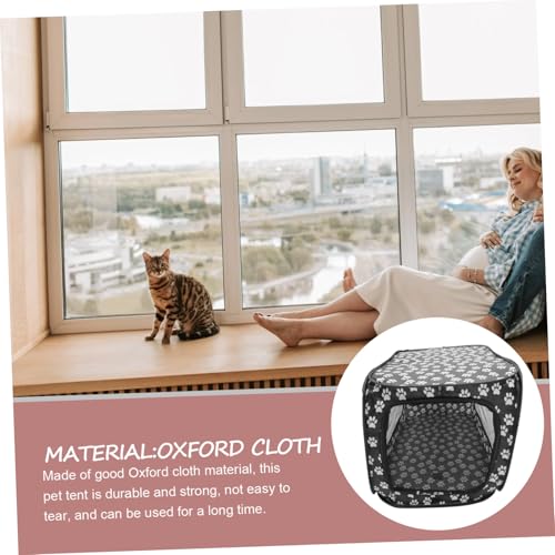 Refuge interieur pour chats et petits chiens pliable avec filet de repos - 5