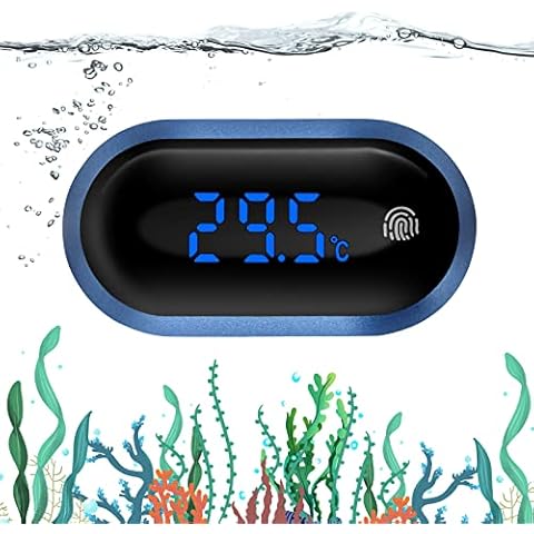 EEEKit Aquarium Thermometer mit Touchscreen-Display, LED Digitales Wasser Thermometer, Hohe Präzision Überwachung der Tanktemperatur, Marine Thermometer für Aquarium Süßwasser Meerwasser Reptilien Cover