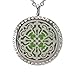 Sweet Soul Designs Aromatherapy Necklace Essential Oil Diffuser - Flower of Life Design with Crystals - Hypoallergenic Pendant and Chain for Natural Stress Relief