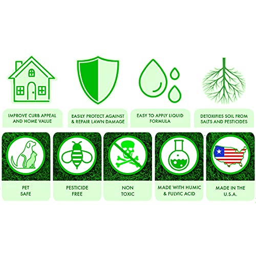 Nature's Lawn & Garden - Spotless Lawn - Natural Dog Spot Aid, Urine Neutralizer, Revive and Protect Your Lawn from Dog Urine Burn - Remediate Spills and Road Salt Damage - Pet Safe - 1 Gallon - Thumbnail 6