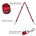 Kuntrona Adjustable Nylon 2 Way Two Dogs Pet Leash Coupler with Nickel Plated Swivel Clip Double Twin Dog Walking Leads Black Blue Red