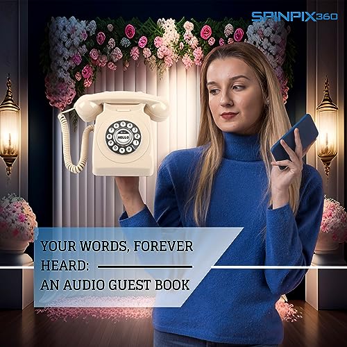Spinpix360 Audio Guestbook For Wedding - Record Customized Audio Messages With Guest Book – A Personal And Convenient Way To Preserve Your Special Occasions (Beige) #TOP5